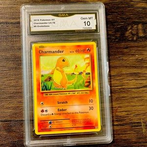 Pokémon Charmander graded 10 card